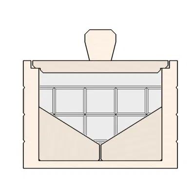 Hộp Đựng Tăm Bông - Chân Đế Giữa