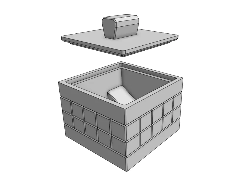 Hộp Đựng Tăm Bông - Chân Đế Giữa - Image 3