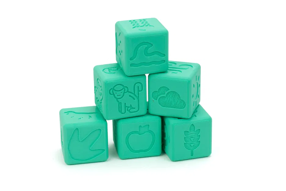 Khối đóng dấu cho bé chơi vận động giác quan với hình ảnh - Image 1