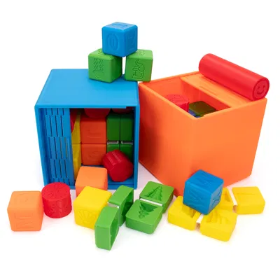 Khối đóng dấu cho bé chơi vận động giác quan với hình ảnh