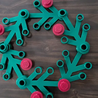 Khuôn jig 2 mặt lego hình vòng nguyệt quế