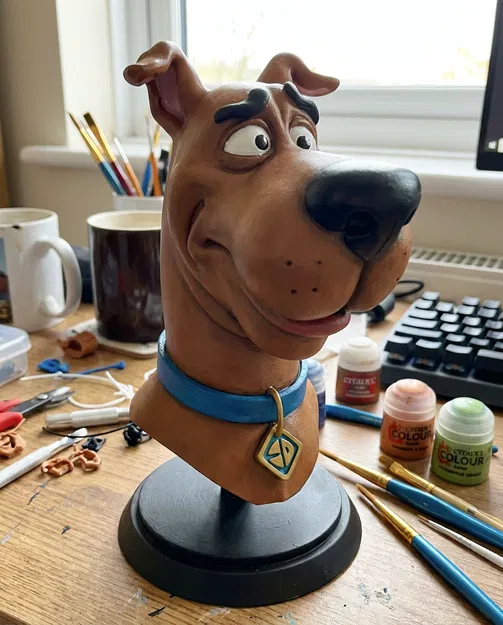 Tượng Bán Thân Scooby Doo | Mô Hình Đội Mystery Inc - Image 1