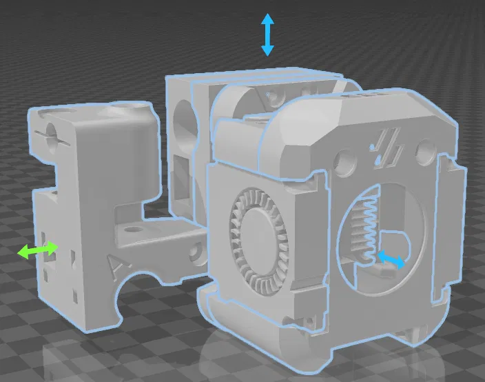 Ngàm DragonBurner cho Ender 3 SRA CoreXY - Image 1
