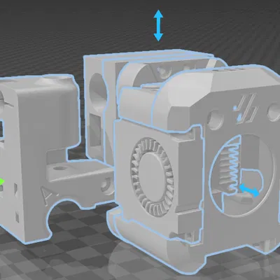 Ngàm DragonBurner cho Ender 3 SRA CoreXY