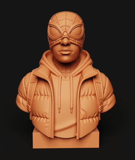 Tượng Spider-Man Miles Morales | Áo Phao Phong Cách Đường Phố - Image 3