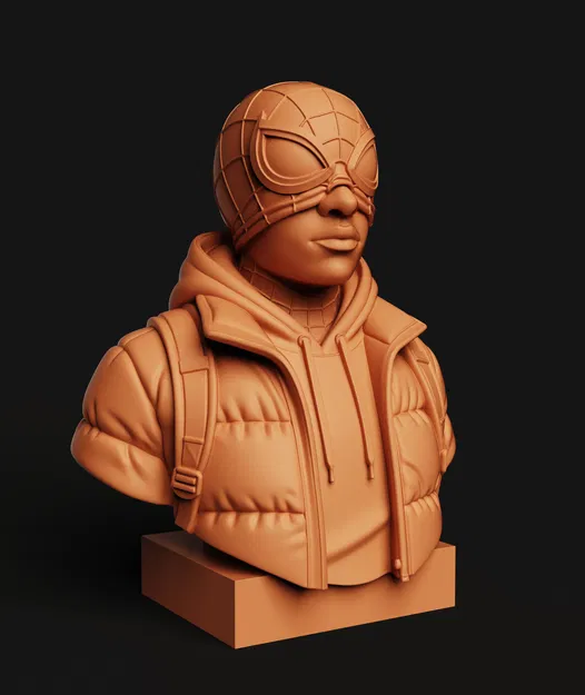 Tượng Spider-Man Miles Morales | Áo Phao Phong Cách Đường Phố - Image 4