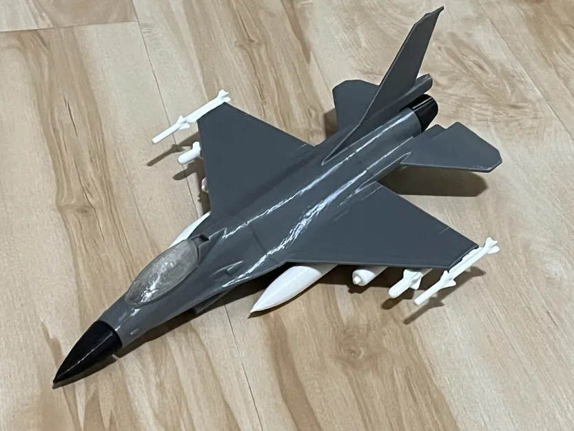 Mô Hình F-16 Fighting Falcon | In Đa Sắc Không Cần AMS | Không Cần Hỗ Trợ | In Nhanh - Image 1