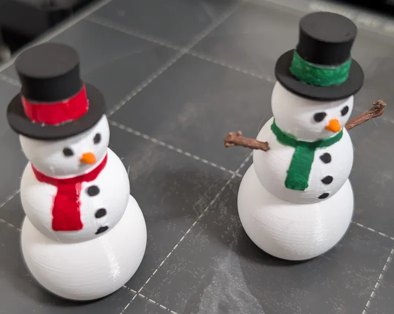 Người Tuyết Có Mũ Và Khăn Quàng - Image 1