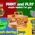 Xe Jeep Đụng Xe Kiểu Lego Minifig - Thumbnail 1