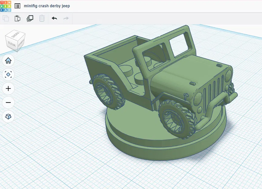 Xe Jeep Đụng Xe Kiểu Lego Minifig - Image 2