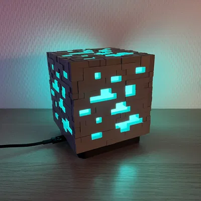 Đèn Quặng Minecraft (WLED / ESP32 D1 Mini USB-C)
