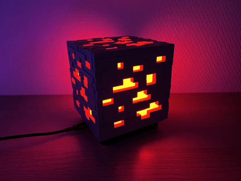 Đèn Quặng Minecraft (WLED / ESP32 D1 Mini USB-C) - Image 3