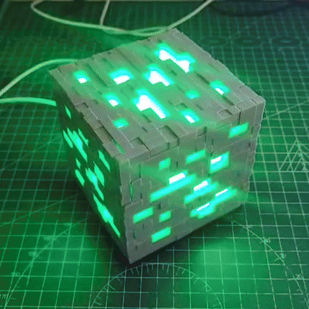 Bộ đèn LED 001 - Đèn Quặng Minecraft - Adapter Mới