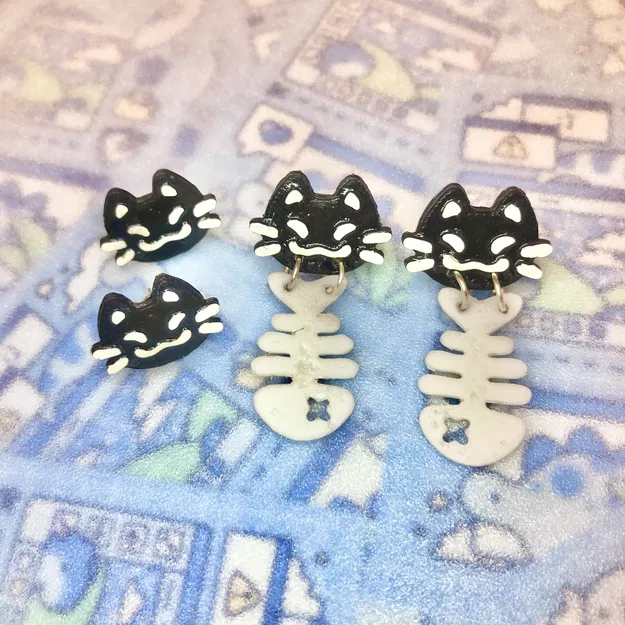 Bông Tai / Ghim Cài Hình Kitty - Image 1