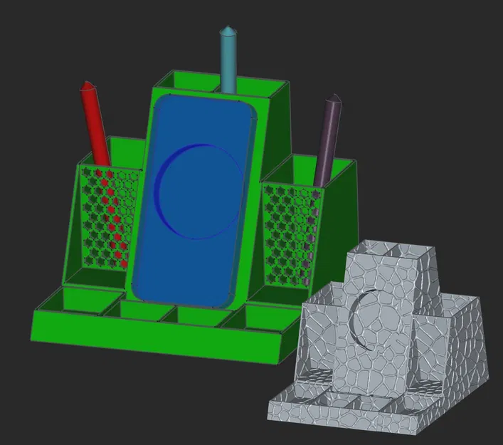 DesktopTower - Organizer Điện Thoại Để Bàn Cho Văn Phòng Hoàn Hảo - Bản Veroni - Image 1