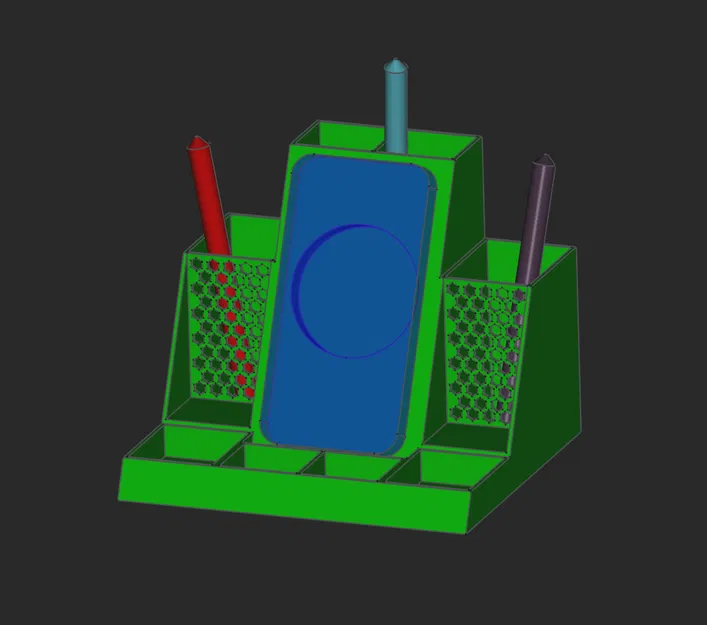 DesktopTower - Organizer Điện Thoại Để Bàn Cho Văn Phòng Hoàn Hảo - Bản Veroni - Image 2