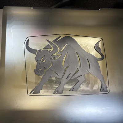 Sticker Hình Bò Ngầu