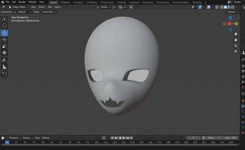 Khung Mặt Nạ Kigurumi Đơn Giản - Image 1