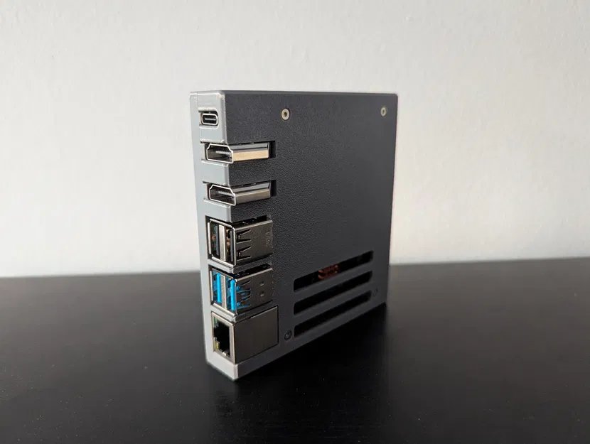 Vỏ Case Cho Raspberry Pi 4B & Adapter HDMI Waveshare - Image 1