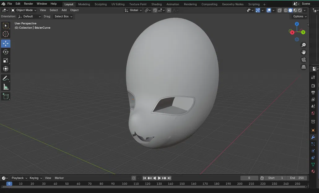 Khung Mặt Nạ Kigurumi Đơn Giản - Image 3