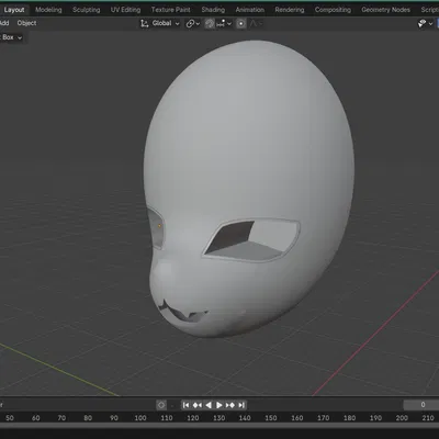 Khung Mặt Nạ Kigurumi Đơn Giản