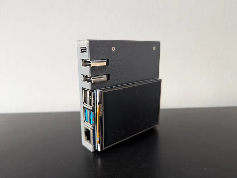 Vỏ Case Cho Raspberry Pi 4B & Adapter HDMI Waveshare - Image 3