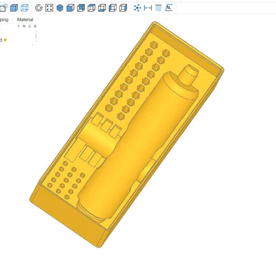 Khay Gridfinity cho WORX WX242L có chỗ cắm hết các mũi vít