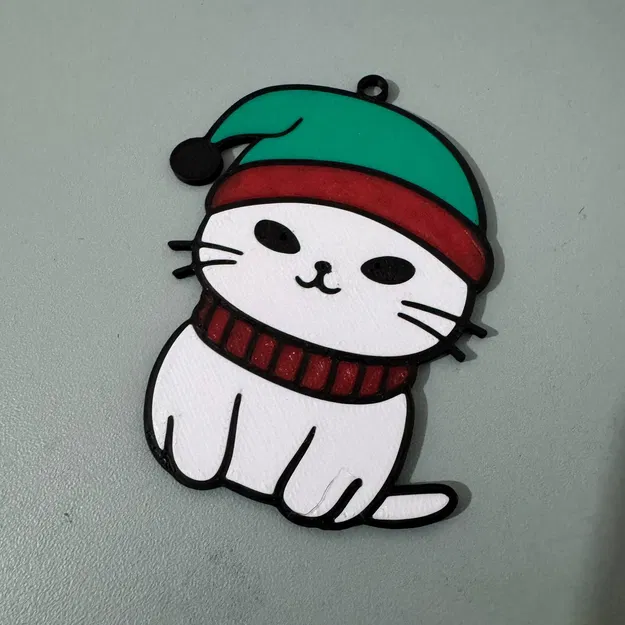 Móc Trang Trí Giáng Sinh Hình Con Mèo - Image 2