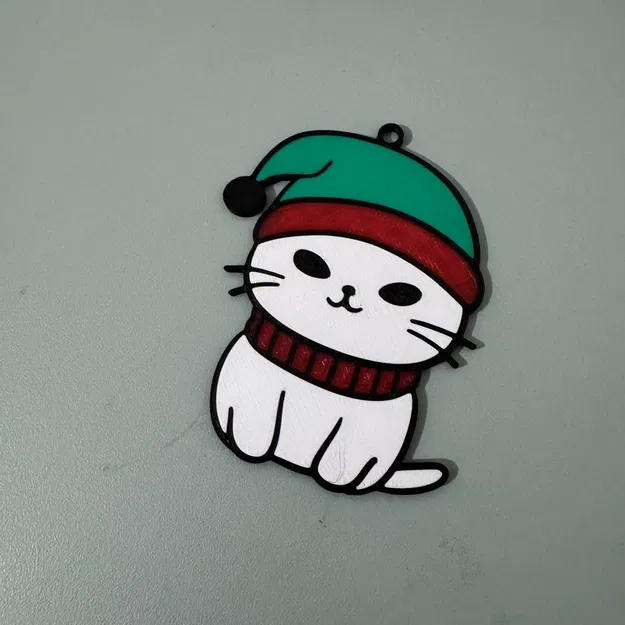 Móc Trang Trí Giáng Sinh Hình Con Mèo - Image 4