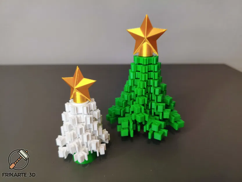 Cây Thông Noel Bông Tuyết Xoay - Mẫu In 3D - Image 5