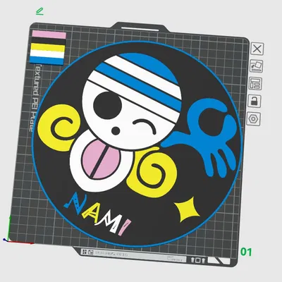 Đĩa Nami One Piece 5 Màu