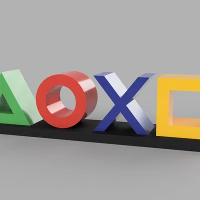Mô Hình Biểu Tượng PlayStation Để Bàn