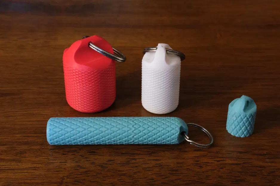 Hộp nhỏ có vân xoáy để làm móc khóa - Image 1