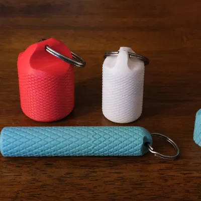 Hộp nhỏ có vân xoáy để làm móc khóa