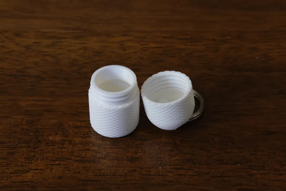 Hộp nhỏ có vân xoáy để làm móc khóa - Image 2