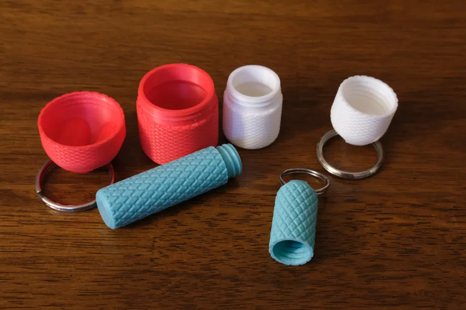 Hộp nhỏ có vân xoáy để làm móc khóa - Image 3