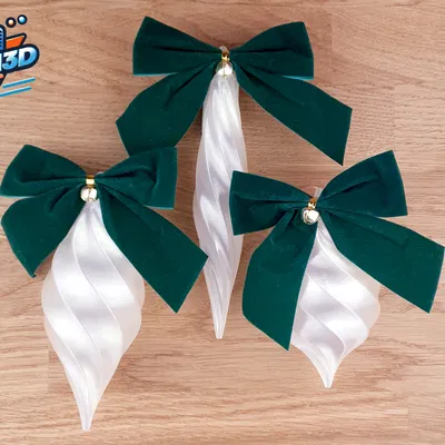 Bộ Phụ Kiện Icicle Thanh Lịch - Trang Trí Giáng Sinh In 3D