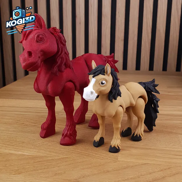 Mô hình Ngựa Khớp Nối In Liền Tắc - Image 1