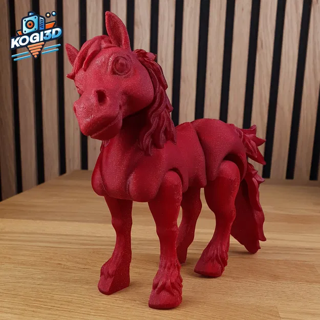 Mô hình Ngựa Khớp Nối In Liền Tắc - Image 2