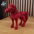 Mô hình Ngựa Khớp Nối In Liền Tắc - Thumbnail 6