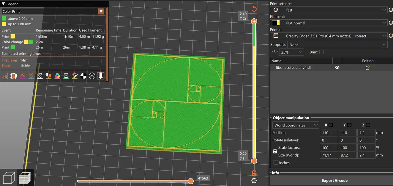 Đế Lót Ly Chuỗi Fibonacci - Image 2
