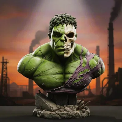 Tượng Bán Thân Hulk (Marvel) - Bộ Sưu Tập Đầu Lâu