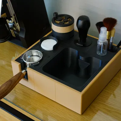 Coffee Blocks: Trạm Tamping Espresso Module Hóa