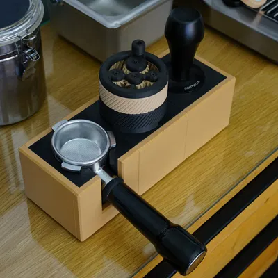 Coffee Blocks: Trạm Tamping Espresso Module Hóa