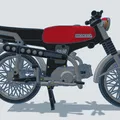 Honda SS50 1974 Tỉ Lệ 1:8 - Thiết Kế Bởi Ed van der Heijden - Thumbnail 3