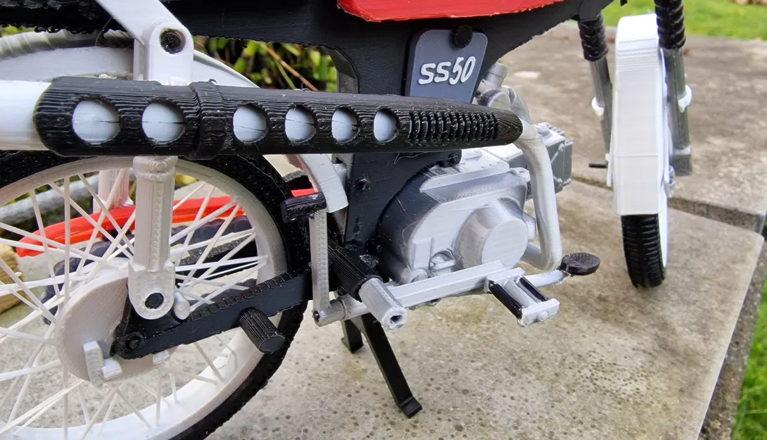 Honda SS50 1974 Tỉ Lệ 1:8 - Thiết Kế Bởi Ed van der Heijden - Image 8