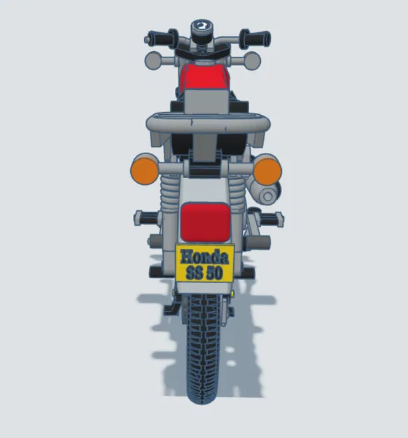 Honda SS50 1974 Tỉ Lệ 1:8 - Thiết Kế Bởi Ed van der Heijden - Image 16