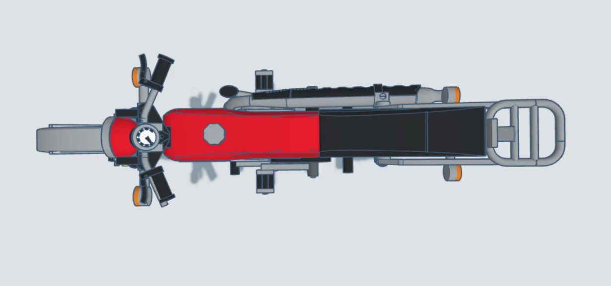 Honda SS50 1974 Tỉ Lệ 1:8 - Thiết Kế Bởi Ed van der Heijden - Image 17