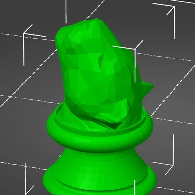 Tay nắm cửa Báo (low poly)