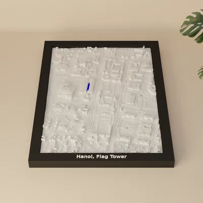 Tháp Pháo Đài Hà Nội, Việt Nam - Mô hình thu nhỏ 3D